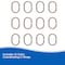 Kenney Mfg Lightweight PEVA Shower Curtain Liner and C-Ring Set, 70in W x 72in H, Taupe KN61754 - alternate 6